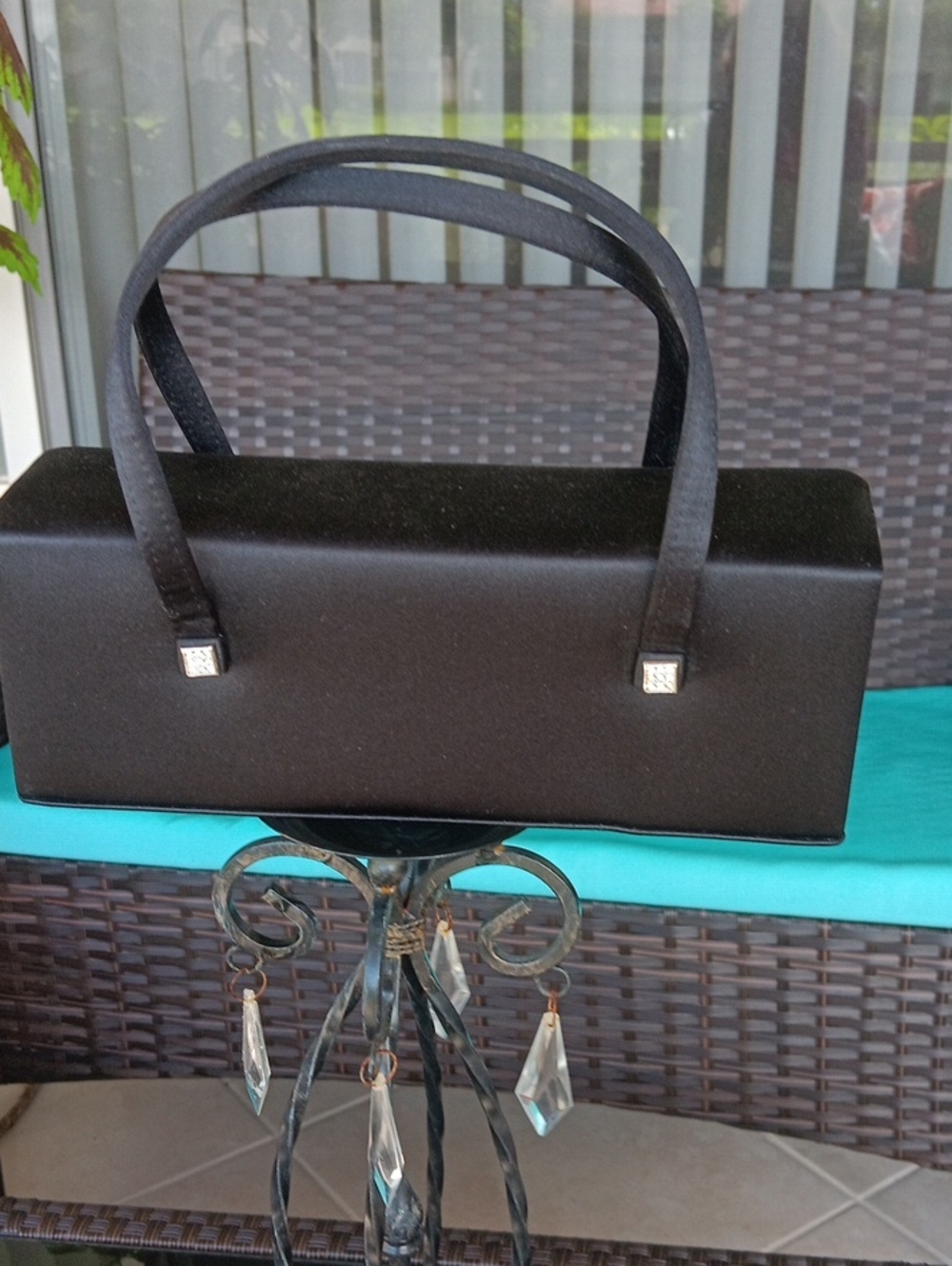 Classic Structured Black Women's Box Handbag